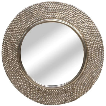 Gold Orb Round Mirror