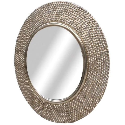 Gold Orb Round Mirror