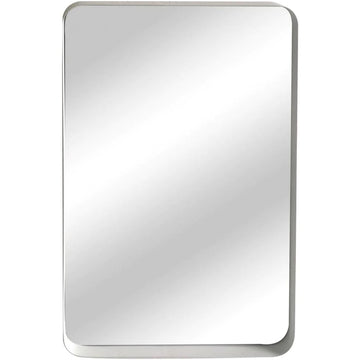 Iron Framed Mirror White