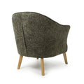 Mallory Curved Wing Green Armchair - Shop Online Now