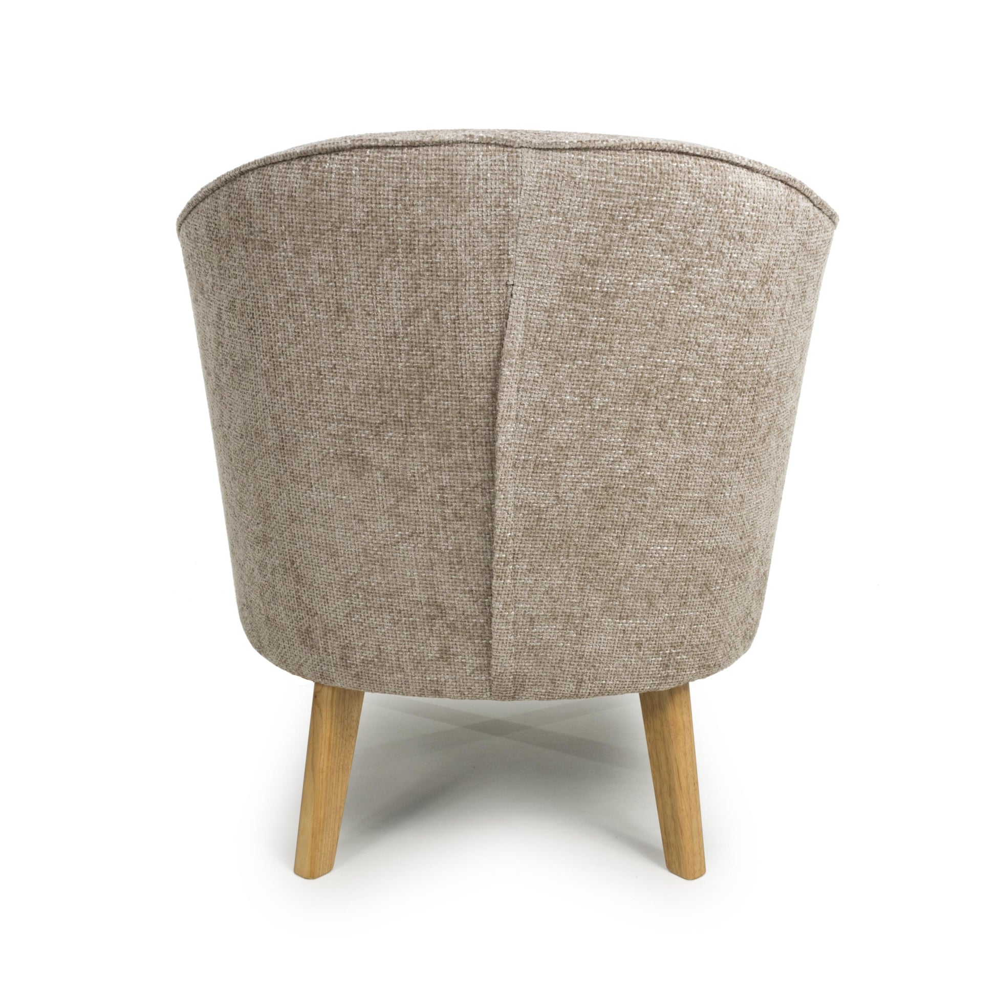 Mallory Curved Wing Natural Armchair - Shop Online Now