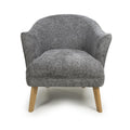 Mallory Flax Effect Grey Armchair 