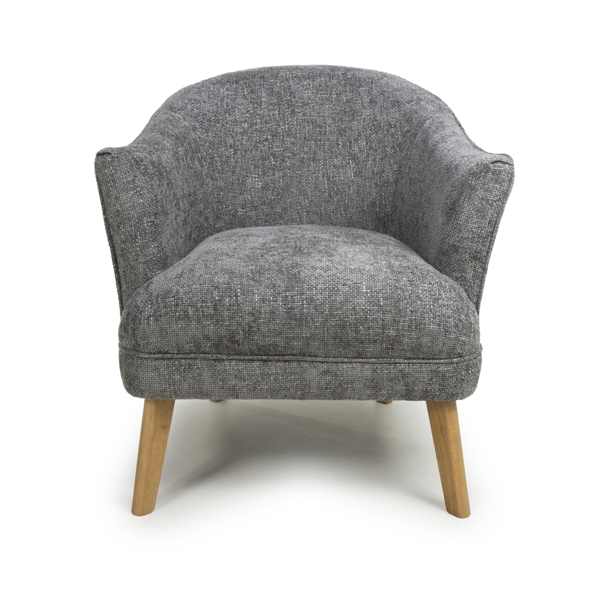 Mallory Flax Effect Grey Armchair 