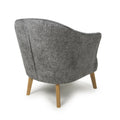 Mallory Flax Effect Grey Armchair - Buy Luxury Seating Online