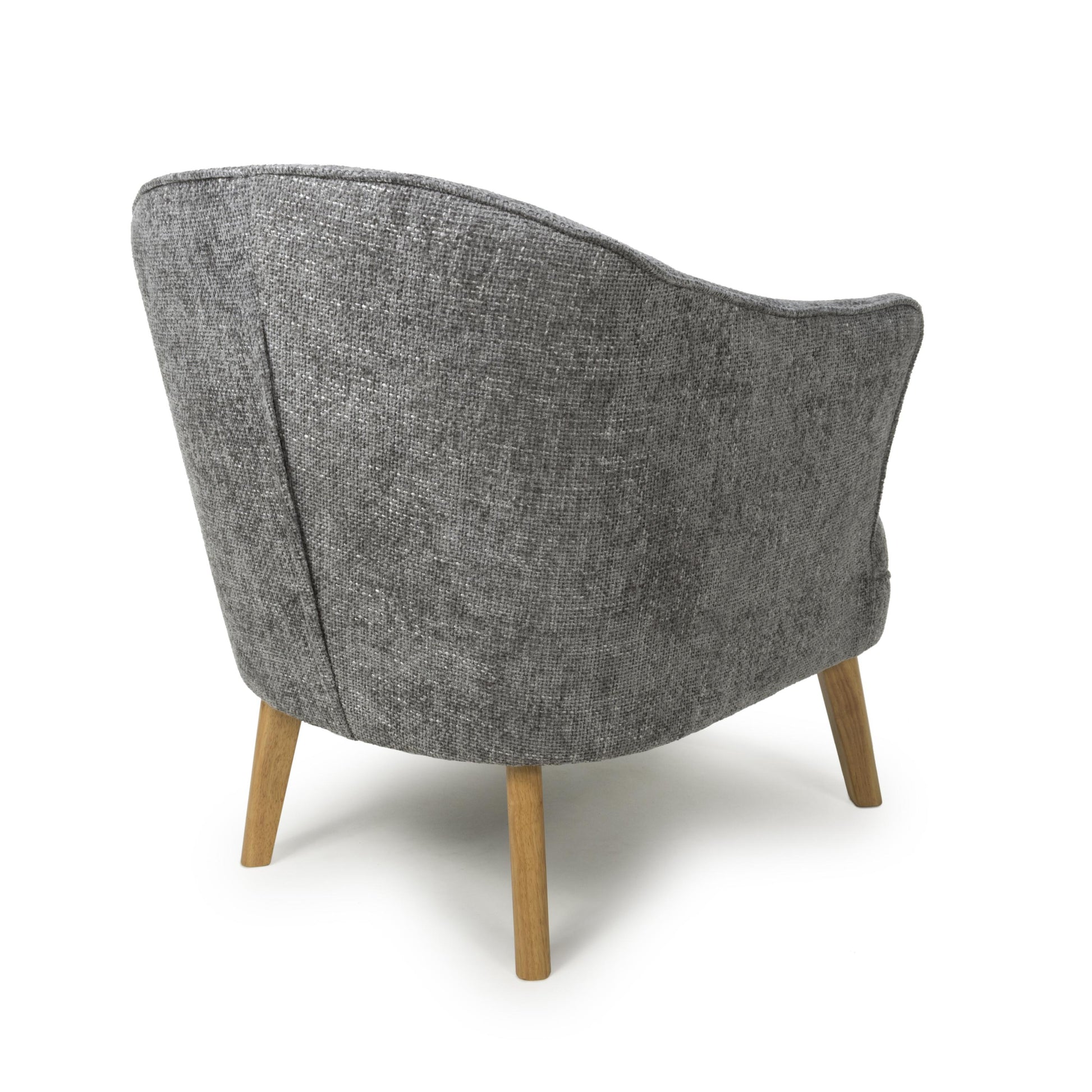 Mallory Flax Effect Grey Armchair - Buy Luxury Seating Online