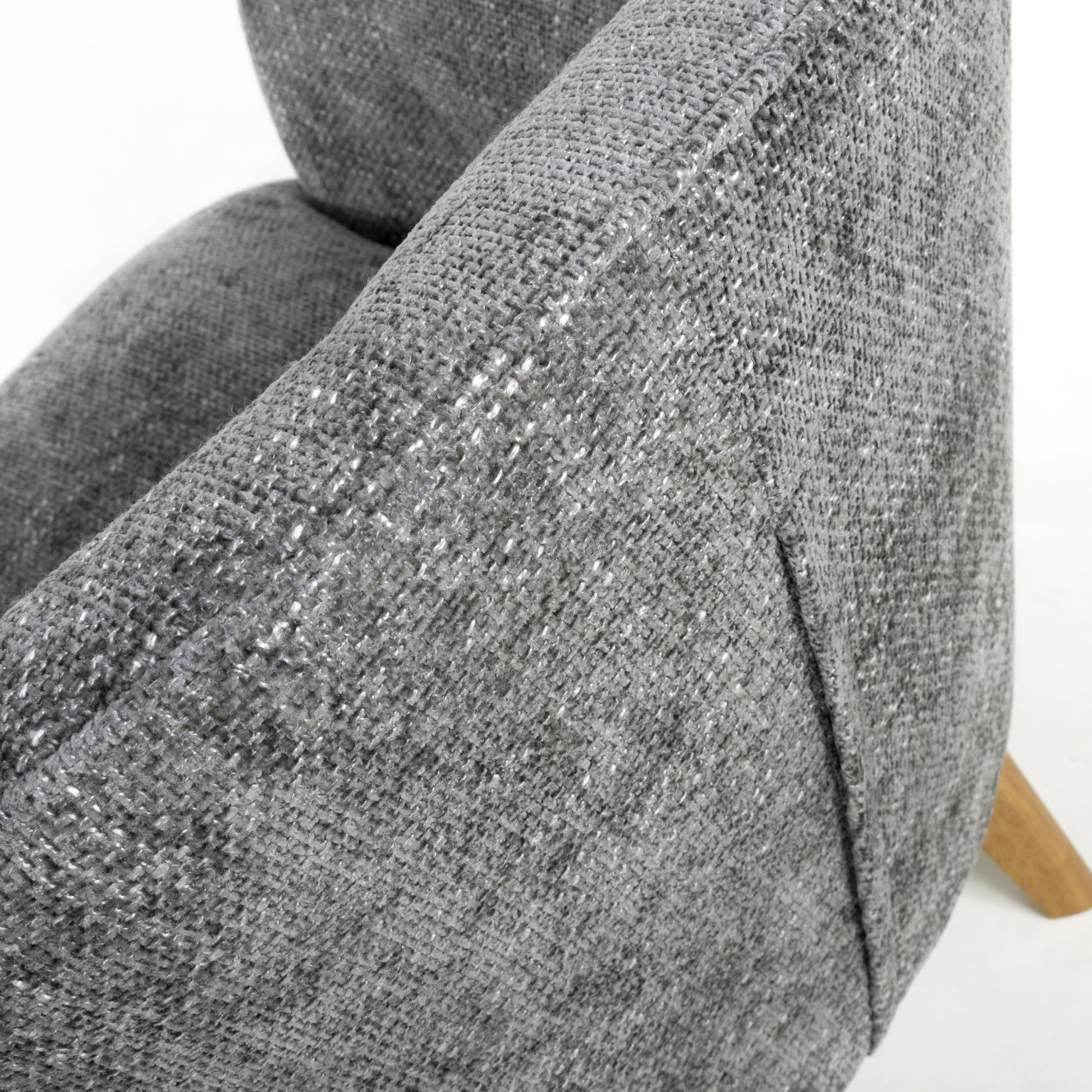Mallory Flax Effect Grey Armchair Best Price and Deals