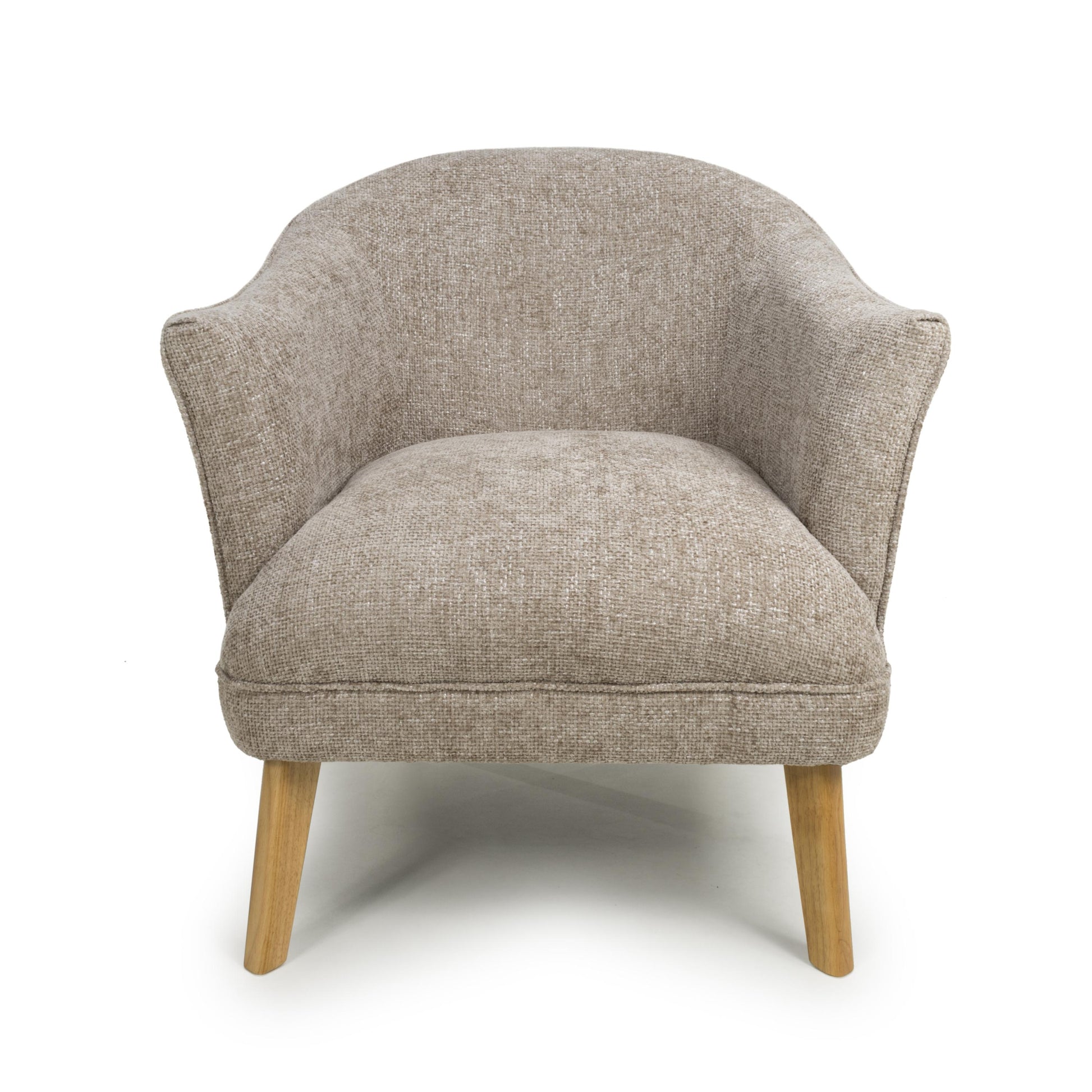 Mallory Flax Effect Natural Armchair 