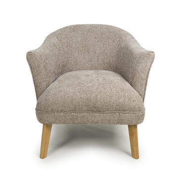 Mallory Flax Effect Natural Armchair 