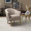 Mallory Flax Effect Natural Armchair Best Price and Deals