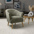 Mallory Green Flax Effect Armchair - Add to Cart