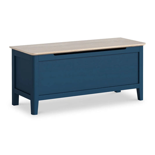 Marlow Navy Blanket Box