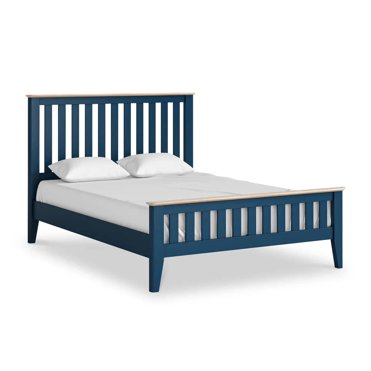 Marlow Navy Slatted Bed