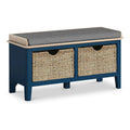 Marlow Navy Storage Bench