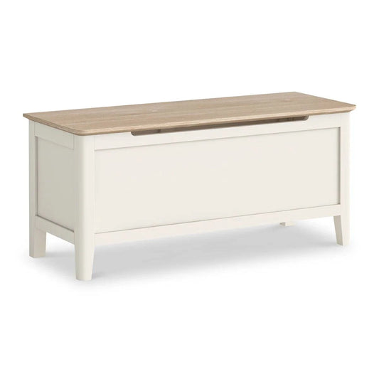 Marlow White Blanket Box