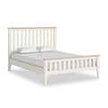 Marlow White Slatted Bed