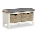Marlow White Storage Bench