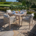 Maze - Havana Rope Weave 4 Seat Square Dining Set