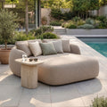 Maze - Outdoor Fabric Monte Carlo Daybed - Greige Boucle