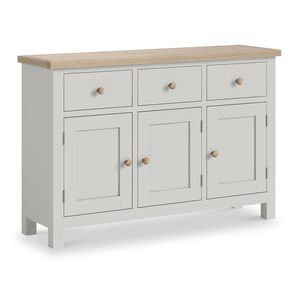 Modern Country Large Sideboard - Stone Grey
