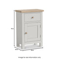 Modern Country Painted Oak Stone Grey Small Sideboard