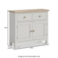 Modern Country Small Sideboard - Stone Grey
