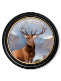 c.1851 Monarch of The Glen - Round Frame - Blythe Living