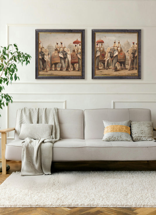 The Mughal Emperors - Oxford Square Frame - Blythe Living