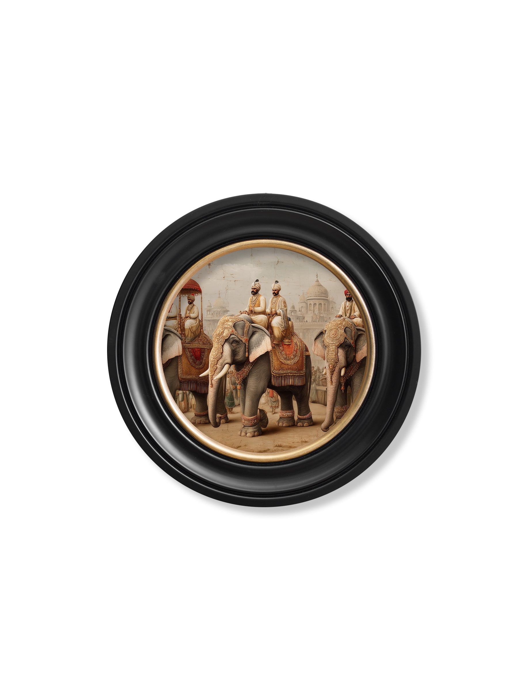 The Mughal Emperors - Oxford Round Frame - Blythe Living
