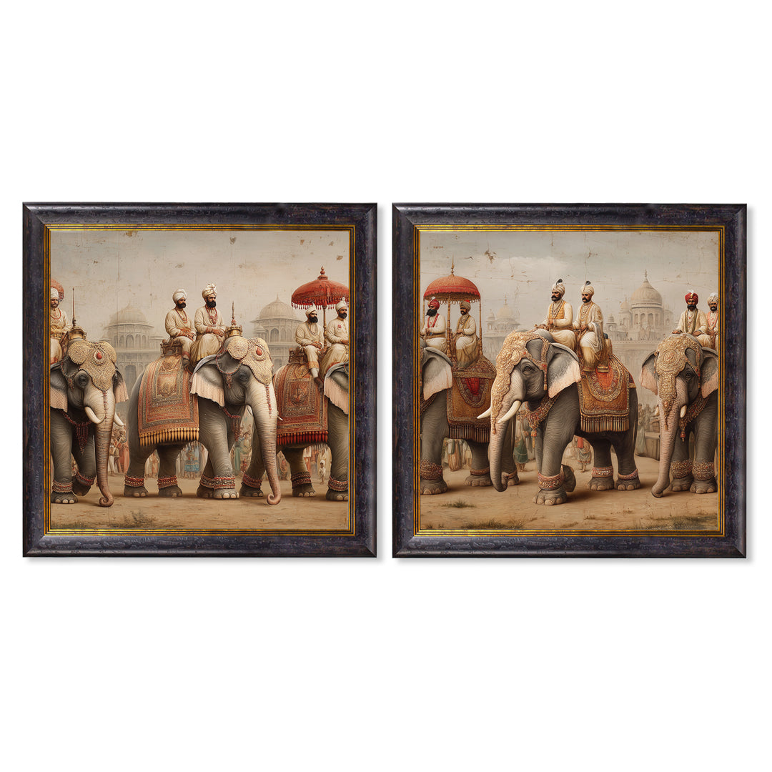 The Mughal Emperors - Oxford Square Frame - Blythe Living