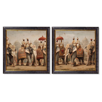 The Mughal Emperors - Oxford Square Frame - Blythe Living