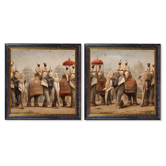 The Mughal Emperors - Oxford Square Frame - Blythe Living