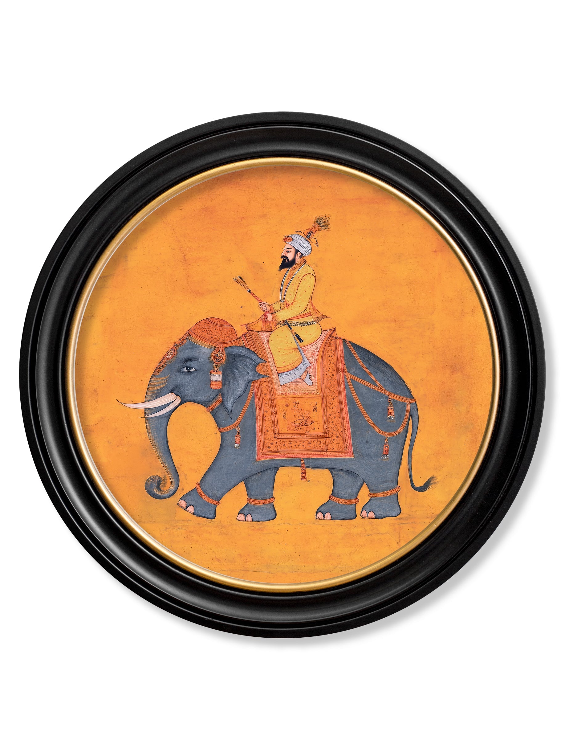 Royal Saffron Mughals - Oxford Round Frame - Blythe Living