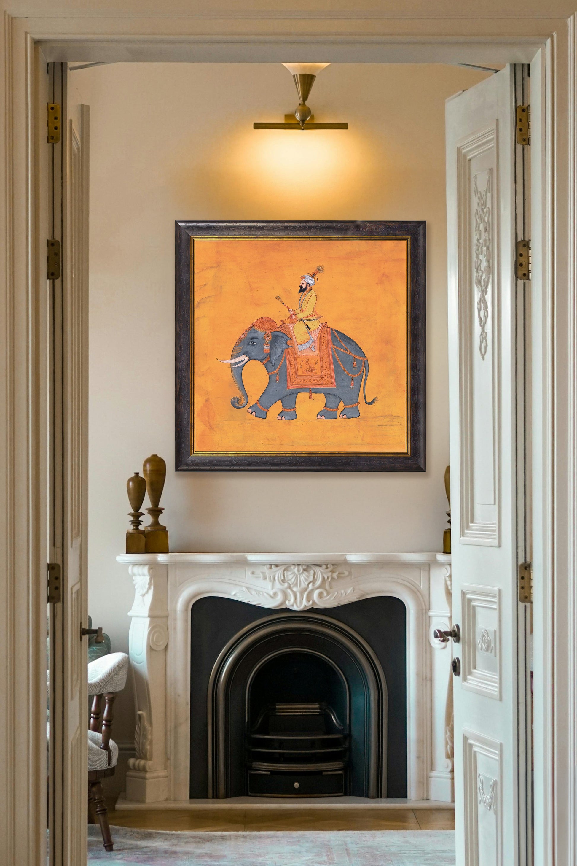 Royal Saffron Mughals - Oxford Square Frame - Blythe Living