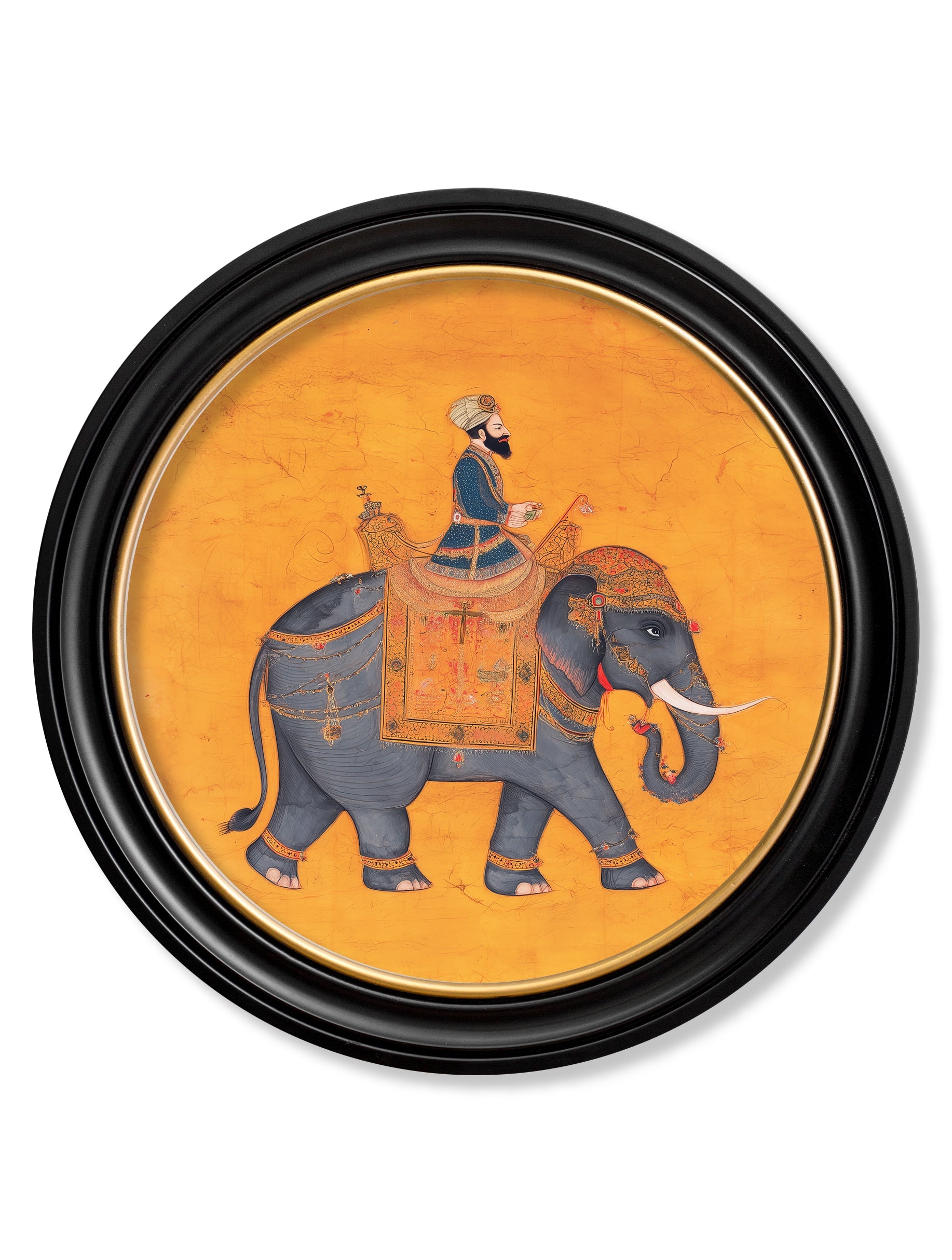 Royal Saffron Mughals - Oxford Round Frame - Blythe Living