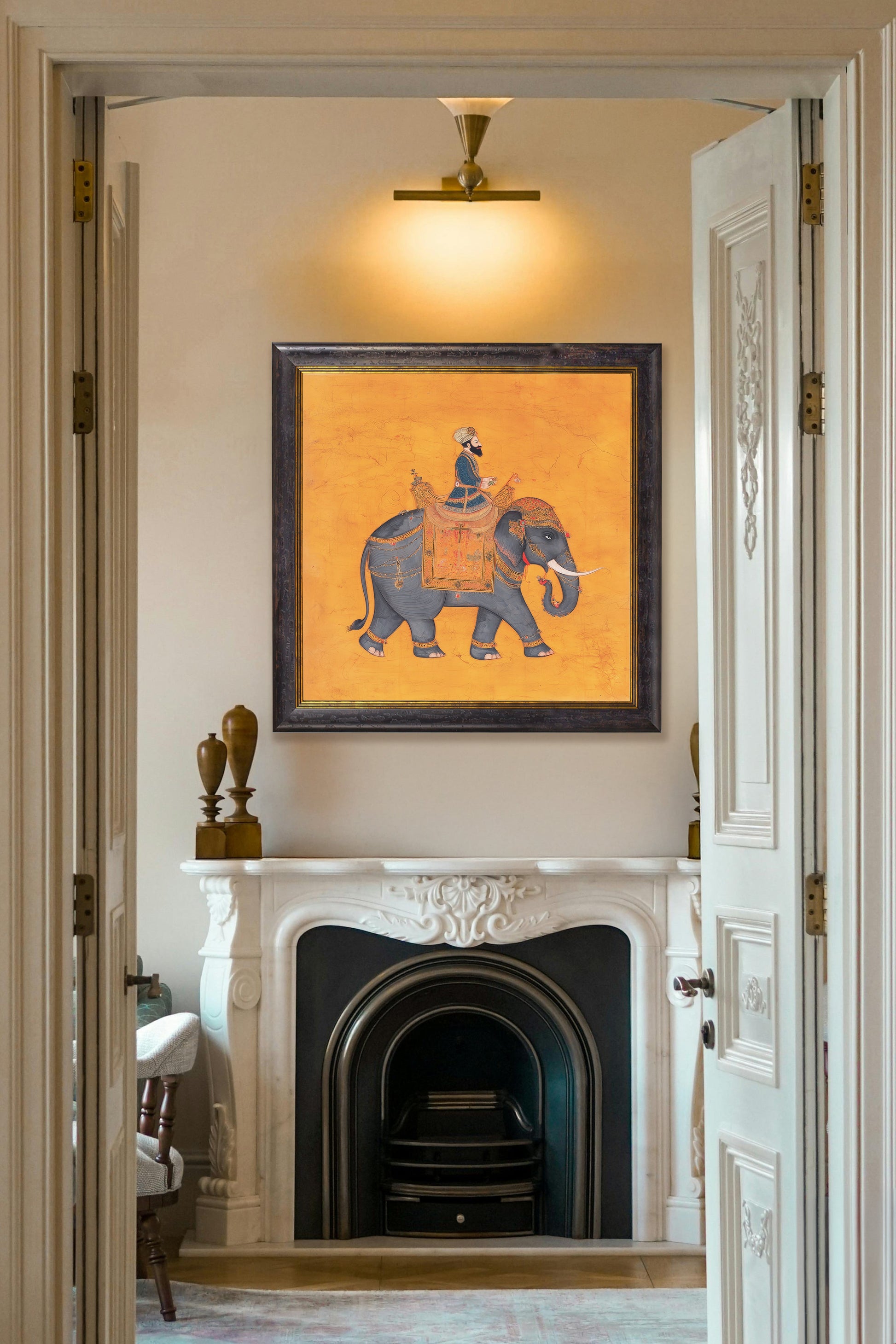 Royal Saffron Mughals - Oxford Square Frame - Blythe Living