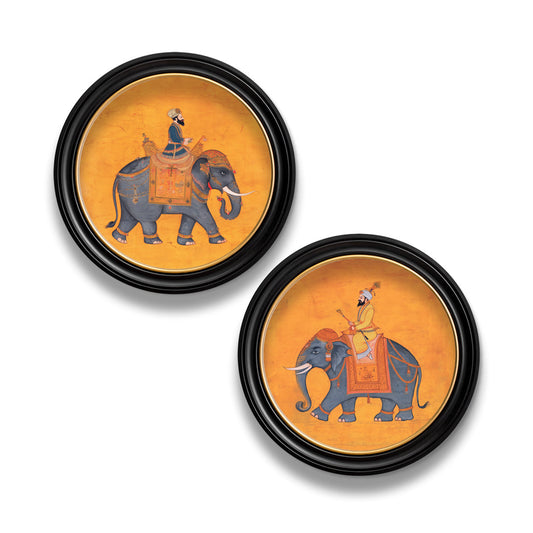 Royal Saffron Mughals - Oxford Round Frame - Blythe Living