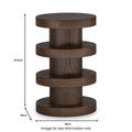 California Oak Bobbin Side Table - Blythe Living
