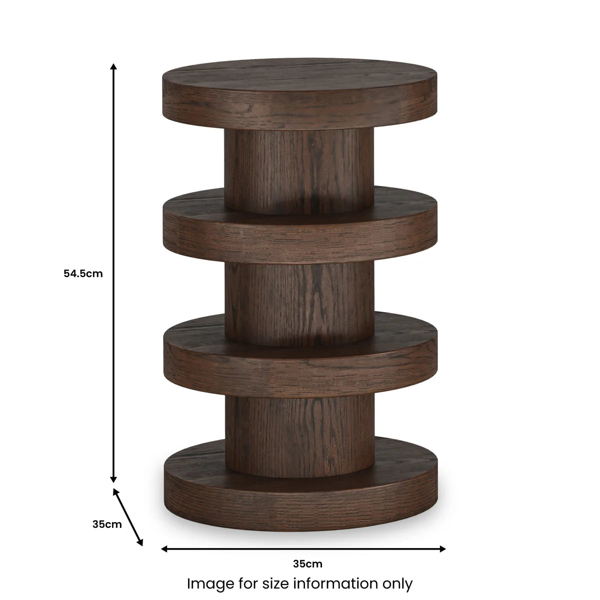 California Oak Bobbin Side Table - Blythe Living