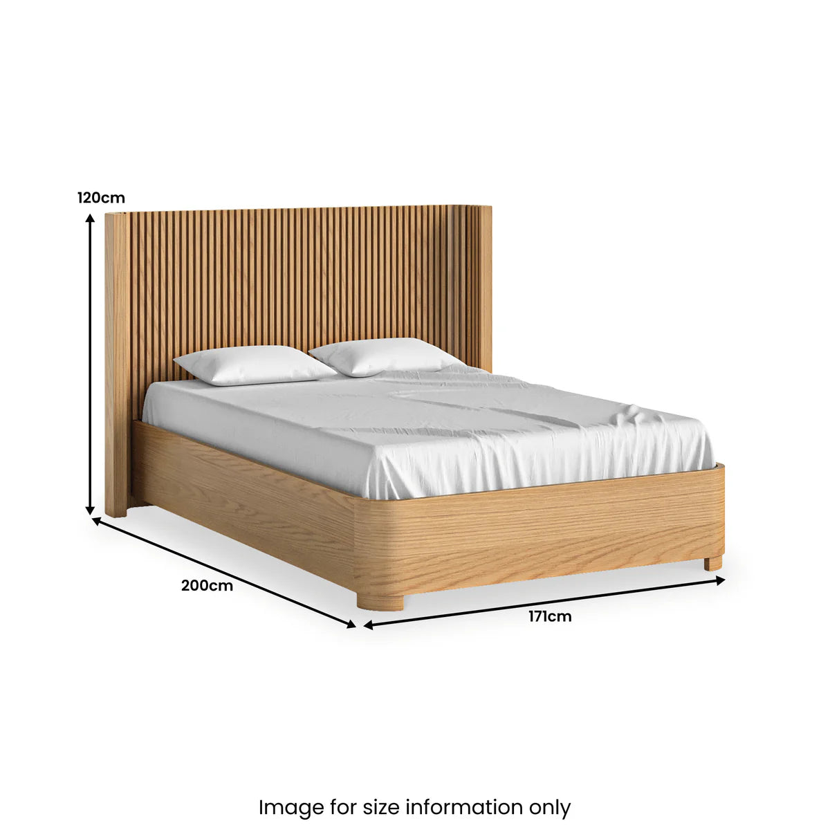 Natural Soho Oak Slatted Bed Frame