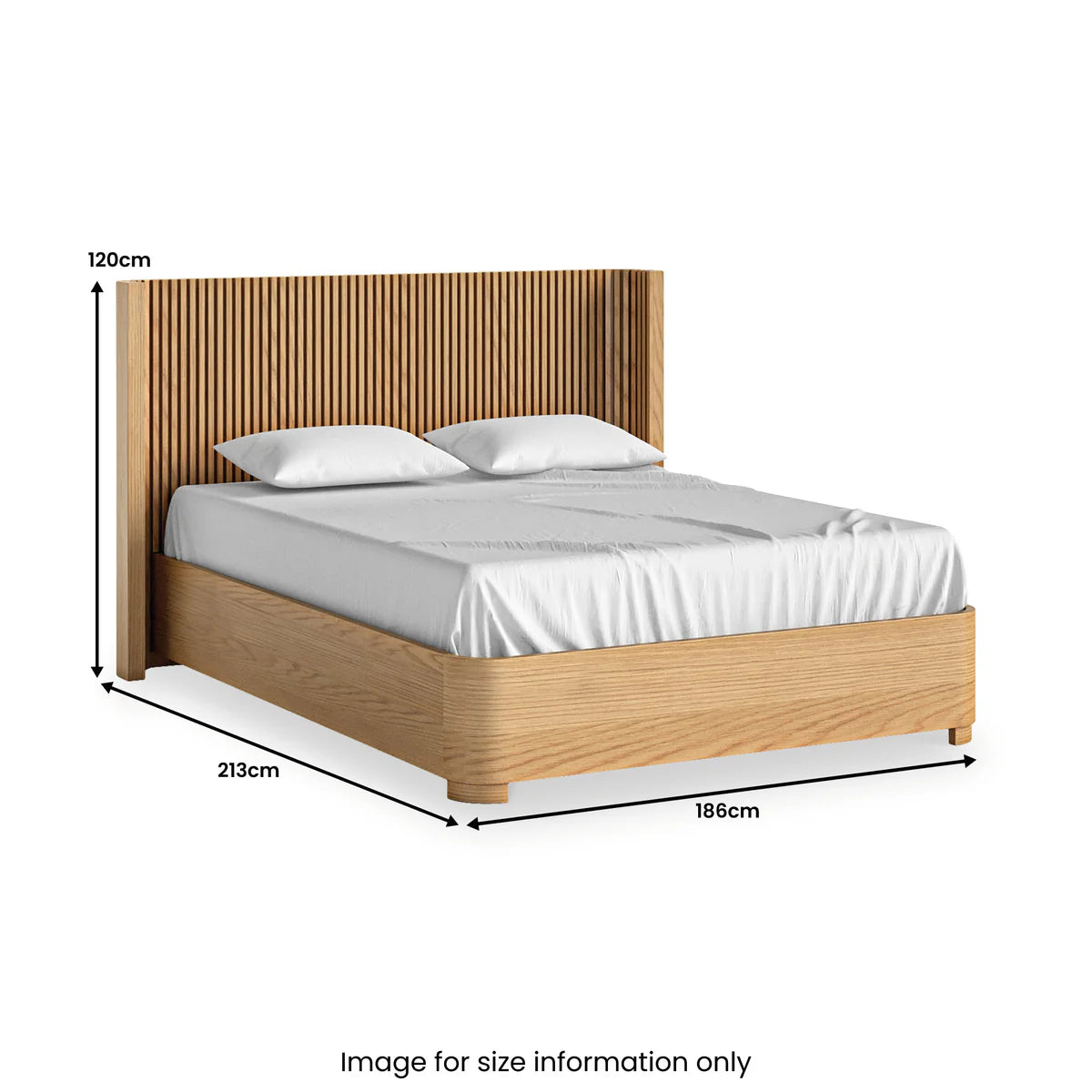 Natural Soho Oak Slatted Bed Frame for Sale