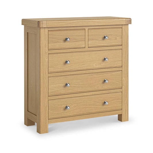 Normandy Oak 2 Over 3 Drawer Chest