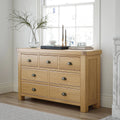 Normandy Oak 3 Over 4 Drawer Chest for Sale