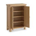 Normandy Oak 4 Shelf Shoe Storage Cupboard for Sale