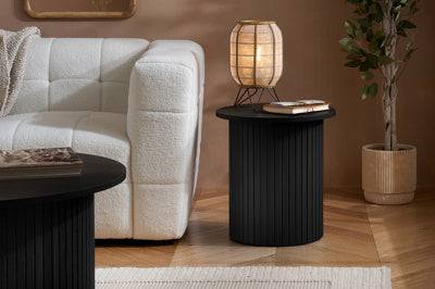 ONLINE AXEL FLUTED SIDE TABLE BLACK