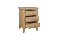 ONLINE HAMPSTEAD 3 DRAWER BEDSIDE OAK