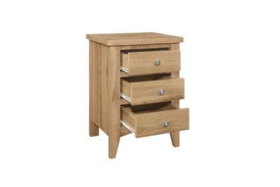 ONLINE HAMPSTEAD 3 DRAWER BEDSIDE OAK