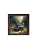 Country Track Defender Blue - Oxford Square Frame - Blythe Living