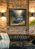 Country Track Defender Blue - Oxford Square Frame - Blythe Living