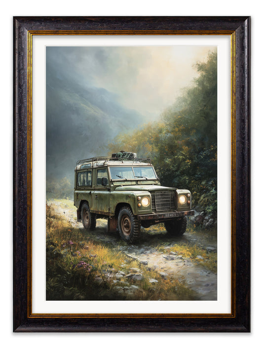 Country Track Defender Green - Oxford Frame - Blythe Living