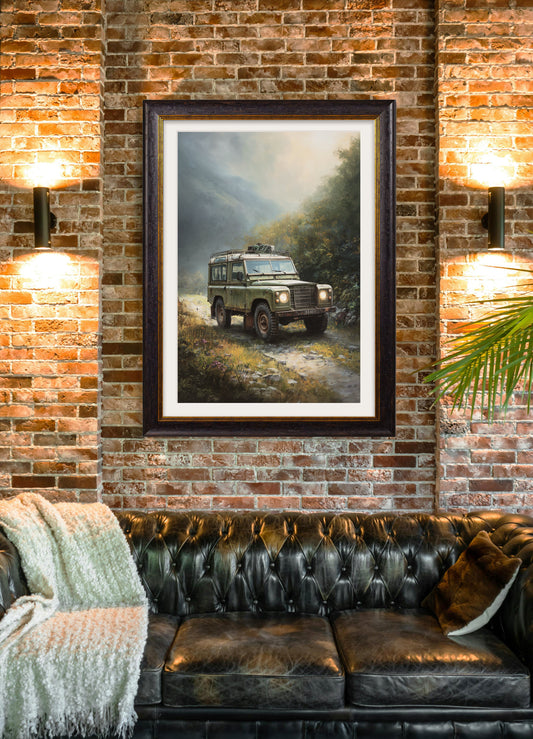 Country Track Defender Green - Oxford Frame - Blythe Living
